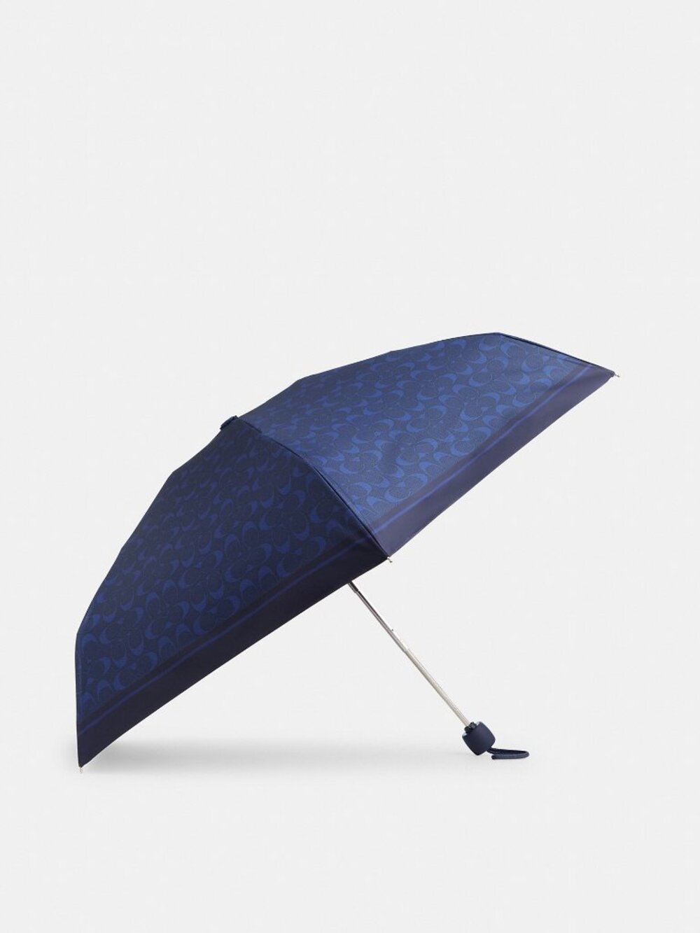 Coach UV Protection Mini Umbrella In Signature Print NWT